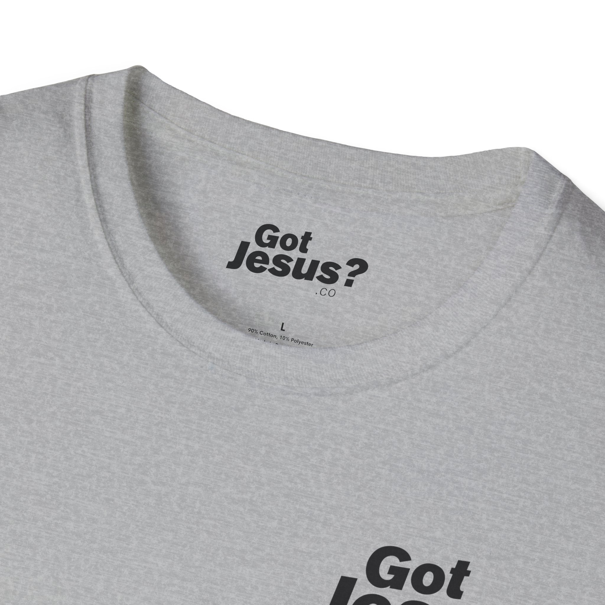 Saved by grace, living by faith — Ephesians 2:8  - Unisex Softstyle T-Shirt - Got Jesus?