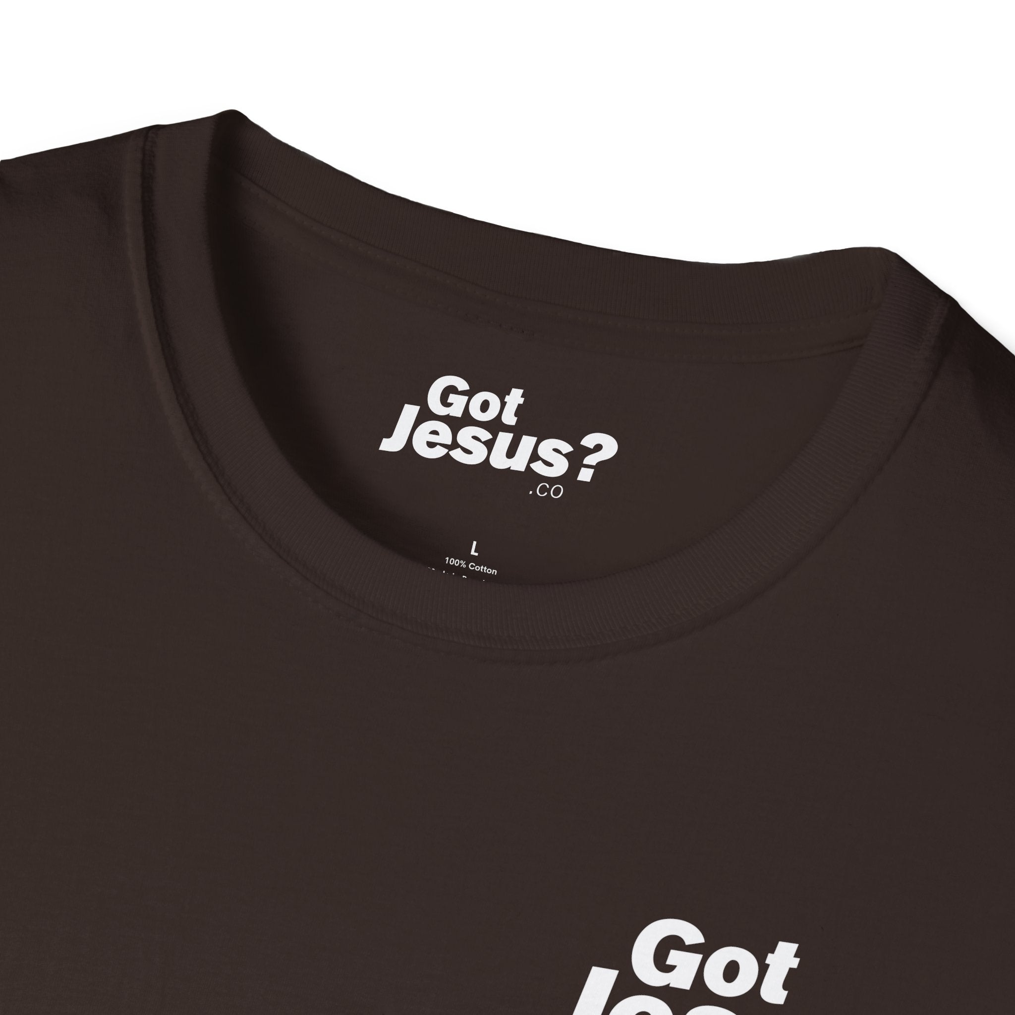 I was lost, but now I’m found — Luke 19:10 - Unisex Softstyle T-Shirt - Got Jesus?