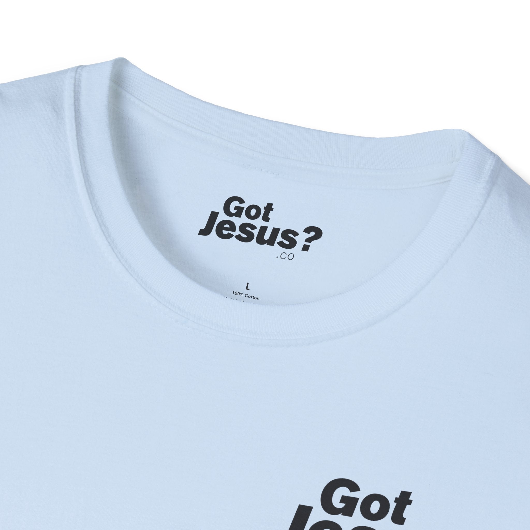 Saved by grace, living by faith — Ephesians 2:8  - Unisex Softstyle T-Shirt - Got Jesus?