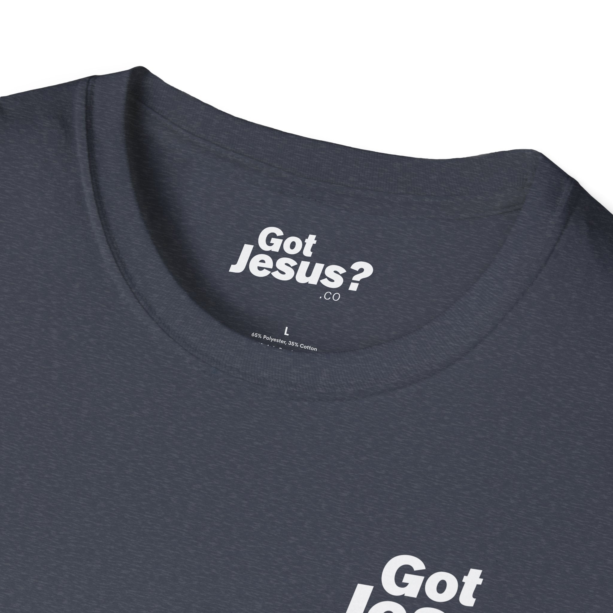 I was lost, but now I’m found — Luke 19:10 - Unisex Softstyle T-Shirt - Got Jesus?