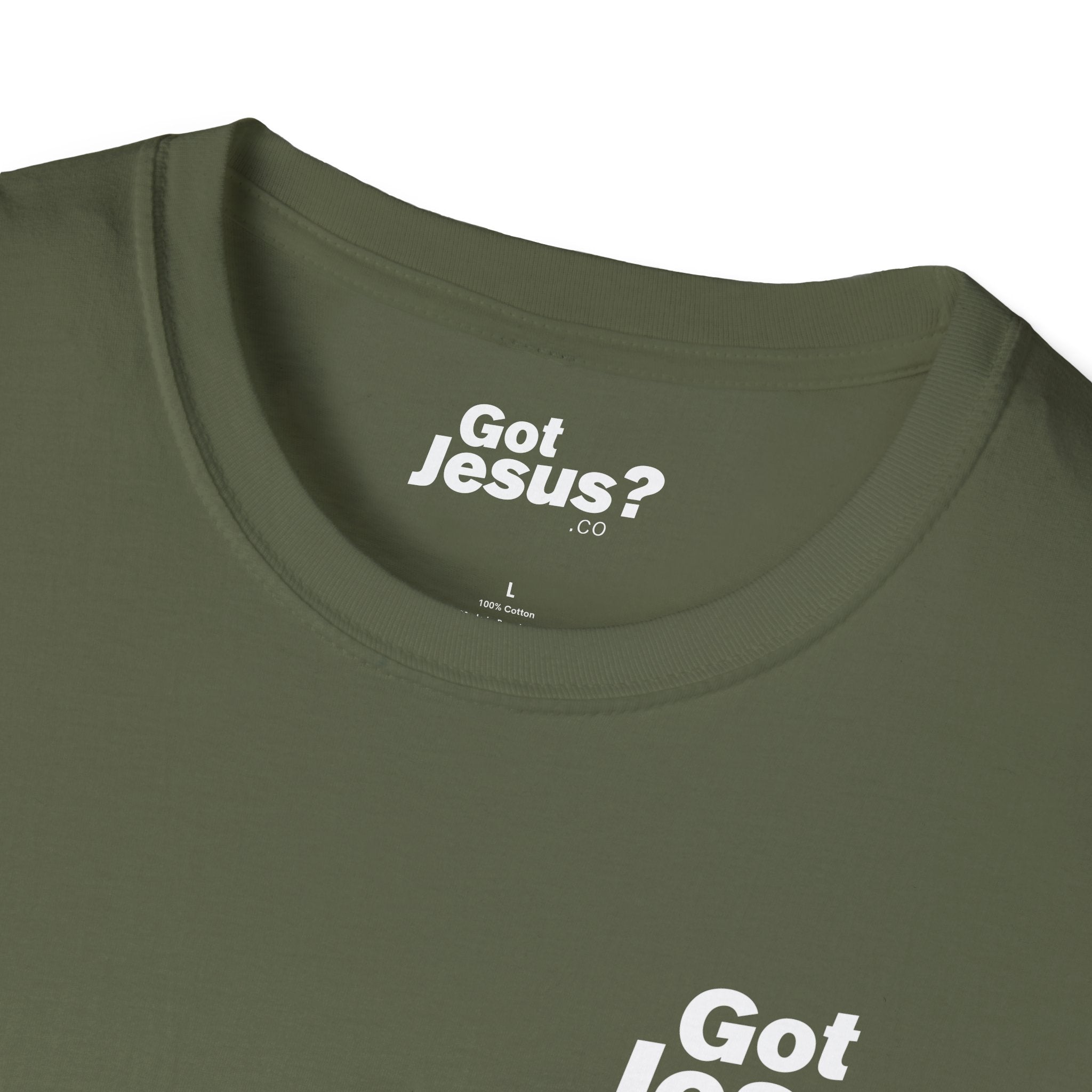 I was lost, but now I’m found — Luke 19:10 - Unisex Softstyle T-Shirt - Got Jesus?