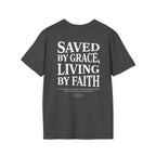 Saved by grace, living by faith — Ephesians 2:8 - Unisex Softstyle T-Shirt - Got Jesus?
