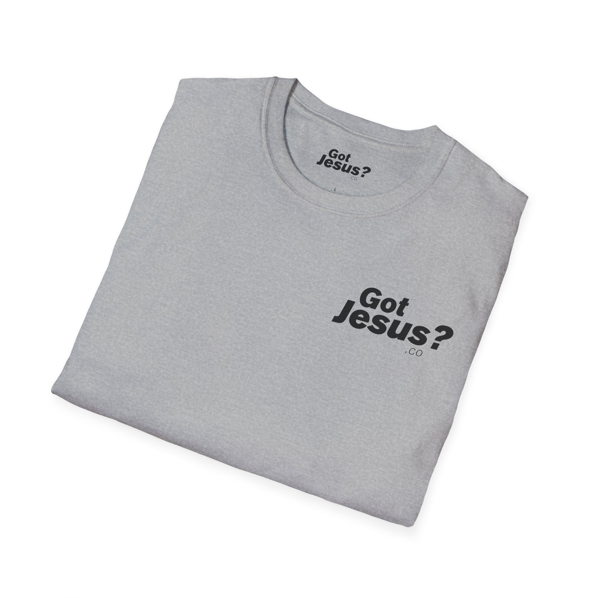 I was lost, but now I’m found — Luke 19:10 - Unisex Softstyle T-Shirt - Got Jesus?