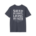 Saved by grace, living by faith — Ephesians 2:8 - Unisex Softstyle T-Shirt - Got Jesus?