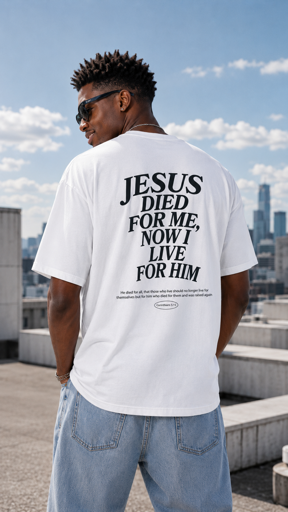 Christian T‑Shirt - "Got Jesus?" Front & "Jesus Died For Me, Now I Live For Him" Back