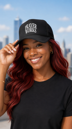 Prayer Works Trucker Hat — Inspirational Religious Foam Cap