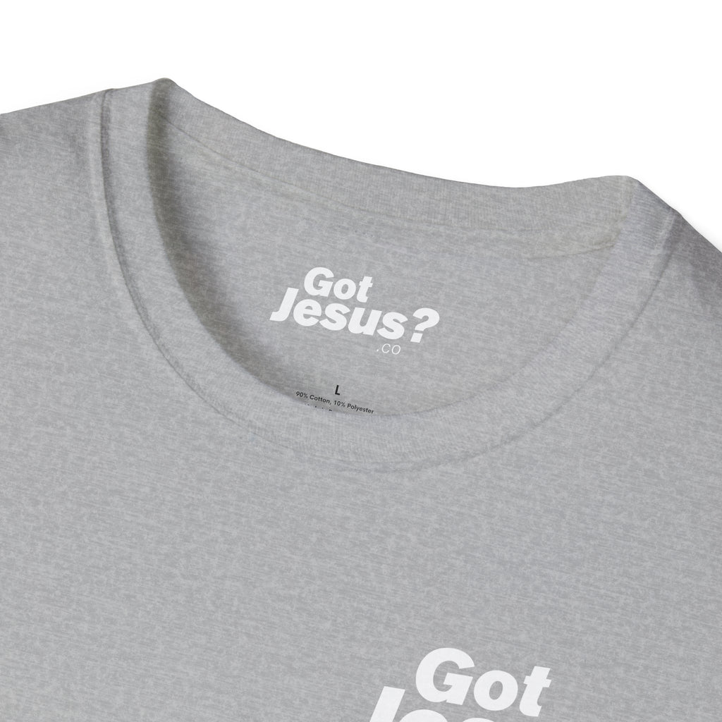 Saved by grace, living by faith — Ephesians 2:8 - Unisex Softstyle T-Shirt - Got Jesus?