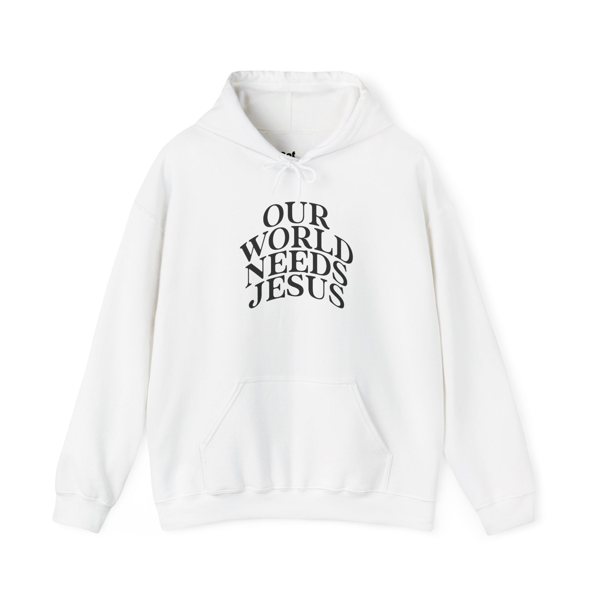 Our World Needs Jesus Hoodie — Christian Faith Pullover
