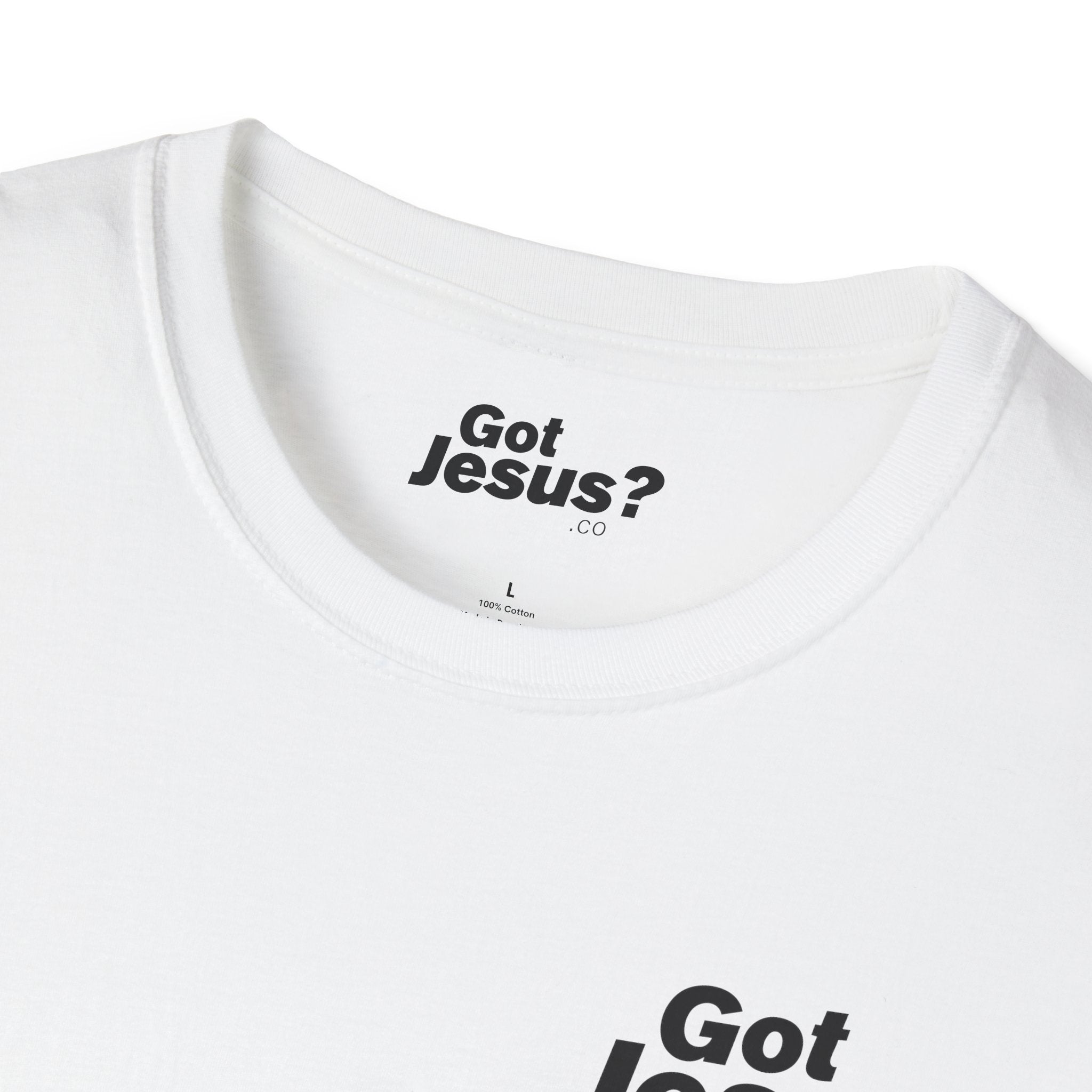 Saved by grace, living by faith — Ephesians 2:8  - Unisex Softstyle T-Shirt - Got Jesus?