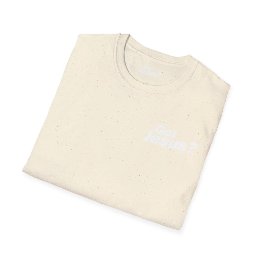 Saved by grace, living by faith — Ephesians 2:8 - Unisex Softstyle T-Shirt - Got Jesus?