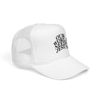 Trucker Hat — "Our World Needs Jesus" Embroidered Christian Foam Cap