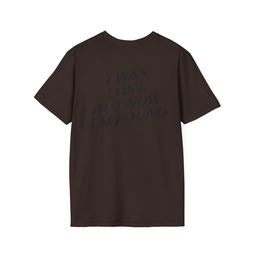 I was lost, but now I’m found — Luke 19:10 - Unisex Softstyle T-Shirt - Got Jesus?