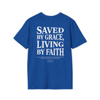Saved by grace, living by faith — Ephesians 2:8 - Unisex Softstyle T-Shirt - Got Jesus?