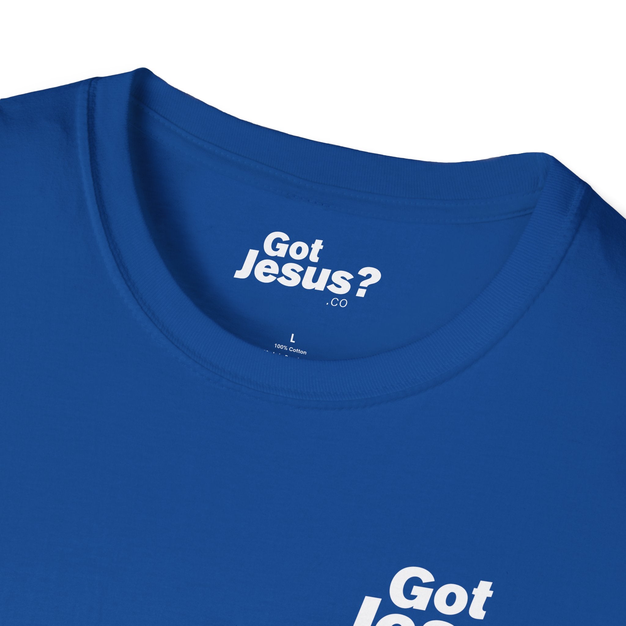 I was lost, but now I’m found — Luke 19:10 - Unisex Softstyle T-Shirt - Got Jesus?