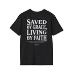Saved by grace, living by faith — Ephesians 2:8 - Unisex Softstyle T-Shirt - Got Jesus?