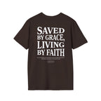 Saved by grace, living by faith — Ephesians 2:8 - Unisex Softstyle T-Shirt - Got Jesus?
