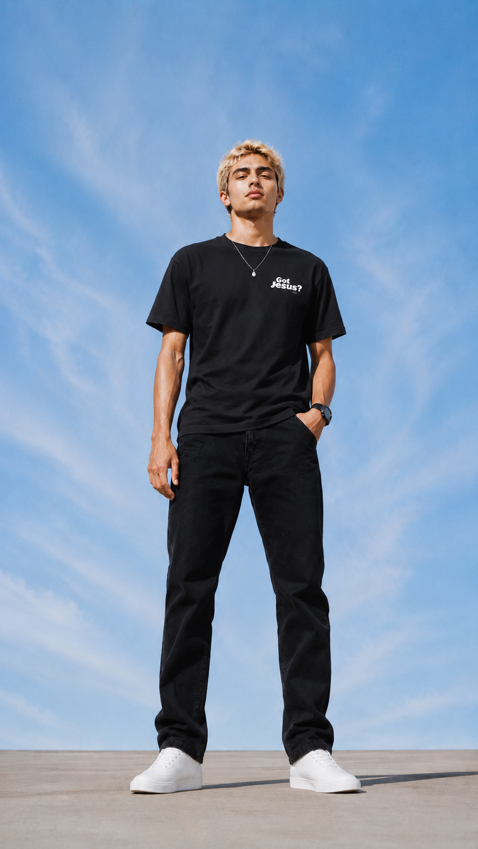 Our World Needs Jesus T-Shirt — "Got Jesus?" Front Christian Tee