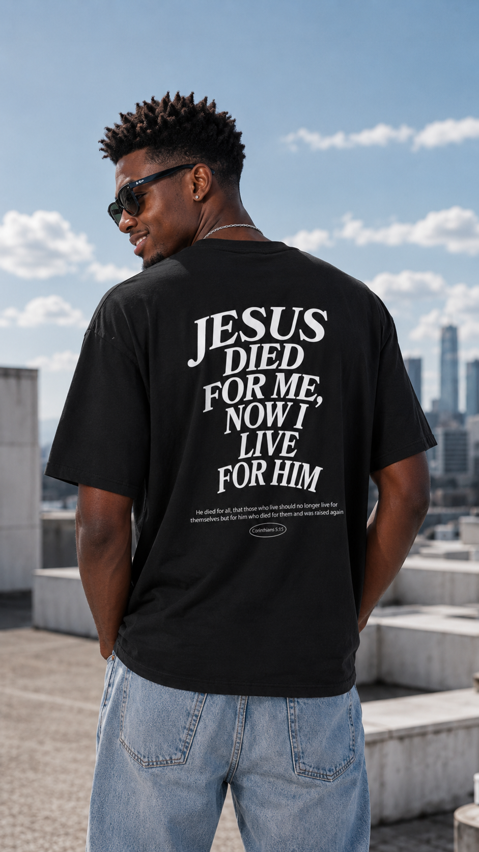 Christian T‑Shirt - "Got Jesus?" Front & "Jesus Died For Me, Now I Live For Him" Back
